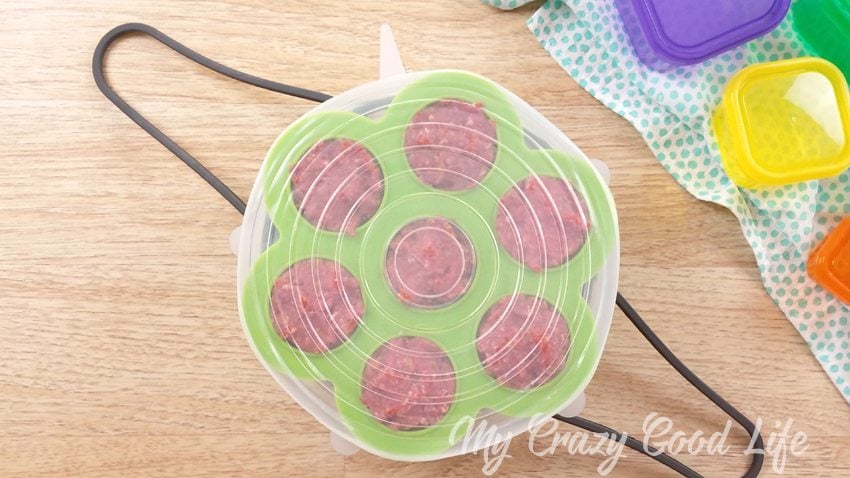 Cover silicone molds with a lid