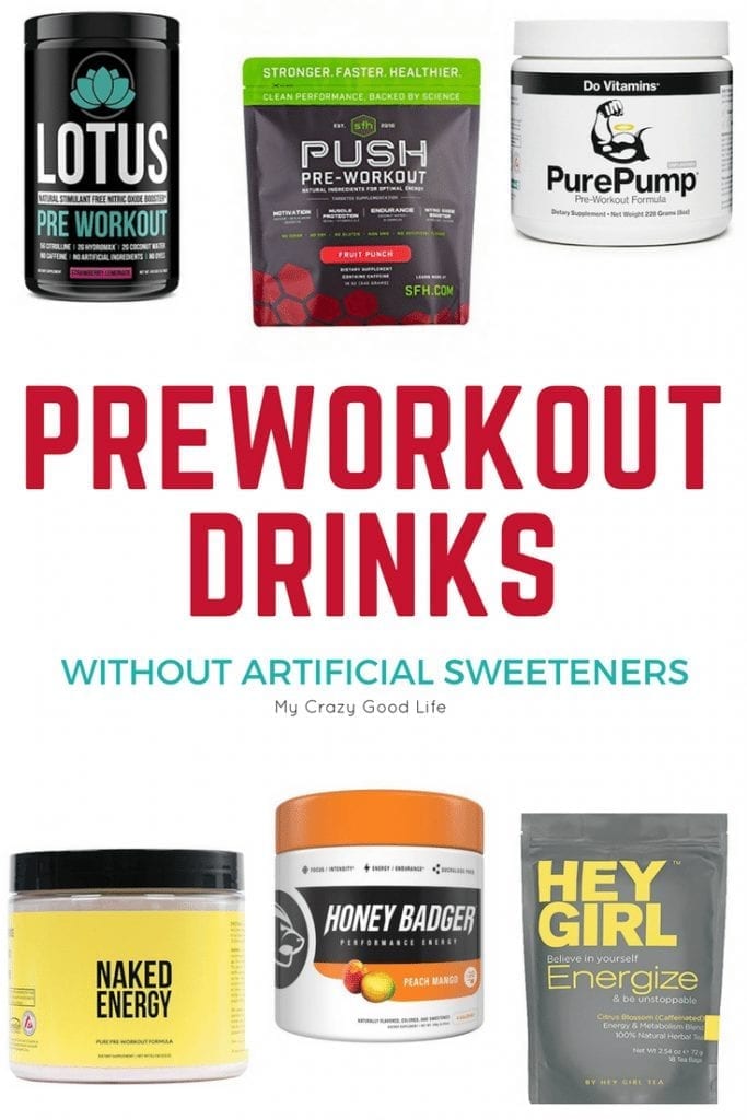 The struggle to find a pre workout drink with no artificial sweeteners is real. The good news is that I've scoured the internet and found the best pre workout options that contain no artificial sweeteners–awesome for #Whole30, #21DayFix, #80DayObsession, and more! #80DO #eatclean