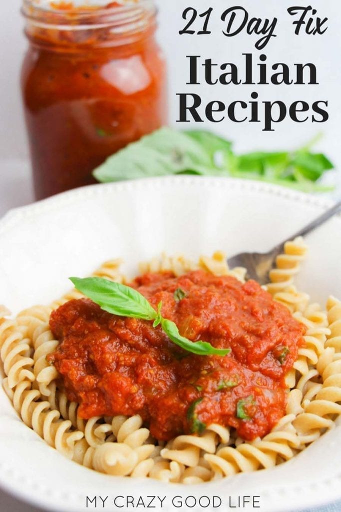 We love Italian food. It's comfort food at it's best! In my case, I'm always looking for great 21 Day Fix Italian recipes so that I can indulge without staring from my healthy lifestyle goals. If you are also a fan of Italian recipes, these 21 Day Fix versions are going to blow you away. Try them all and let me know which ones are your favorite, who says you can't have delicious Italian food while on the 21 Day Fix?! #21dayfix #21dfx #italianrecipes #21dayfixrecipes #healthyrecipes