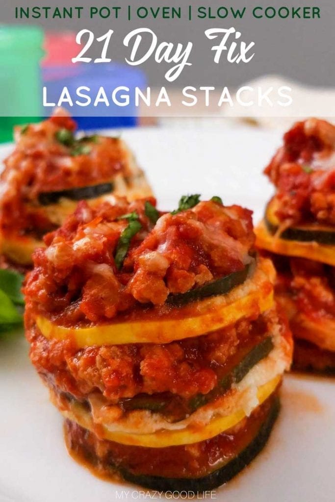 Can we talk about how much I love making recipes in my egg bite molds?! The Instant Pot makes life easy, and recipes in the egg bite molds take it up another notch. These lasagna stacks are a fun new take on Instant Pot lasagna. It's an easy lasagna recipe that is perfect for meal prep! #21dayfix #recipes #instantpot #2BMindset #beachbody #lasagna #healthydinner