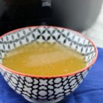 Crockpot Bone Broth is an easy way to get a ton of extra nutrients into your day! While many people add bone broth to recipes, some drink bone broth daily by itself. Bone broth is healthy and easy to make in the slow cooker! #bonebroth #chickenbonebroth #recipes #crockpotrecipes #slowcooker #slowcookerrecipes
