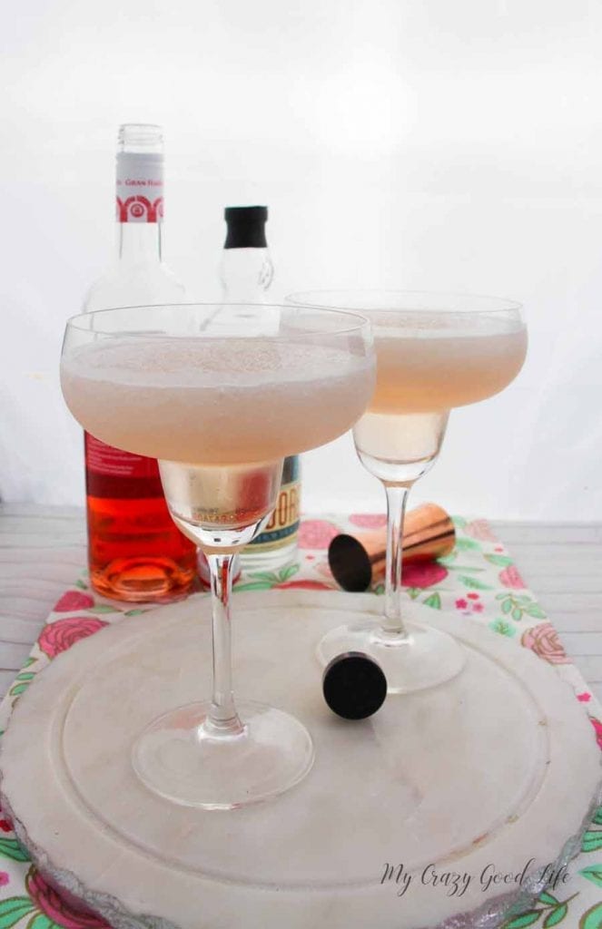 Did you know that National Rosé Day is in June?! We will get to celebrate a holiday that actually has some merit and what better way to celebrate than with one of my favorite things: a wine margarita! Give this Rosé margarita a try, the recipe makes two...but I'm not saying you have to share! #cocktails #rose #wine #drinks #margaritas #summercocktails