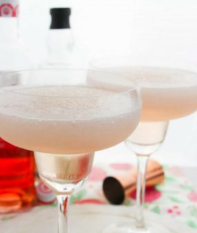 Did you know that National Rosé Day is coming up?! On June 9th we get to celebrate a daily holiday that actually has some merit and what better way to celebrate than with one of my favorite things: a margarita! Give this Rosé margarita a try, the recipe makes two...but I'm not saying you have to share! #cocktails #drinks #margaritas #summercocktails