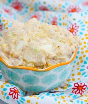 Cauliflower is so versatile and delicious. This Instant Pot cauliflower salad is healthy, easy, and so tasty. It's great for your next party or event. This shareable recipe is also good for meal prep! #instantpot #cauliflowersalad #pressurecooking #recipes #sidedish #tasty