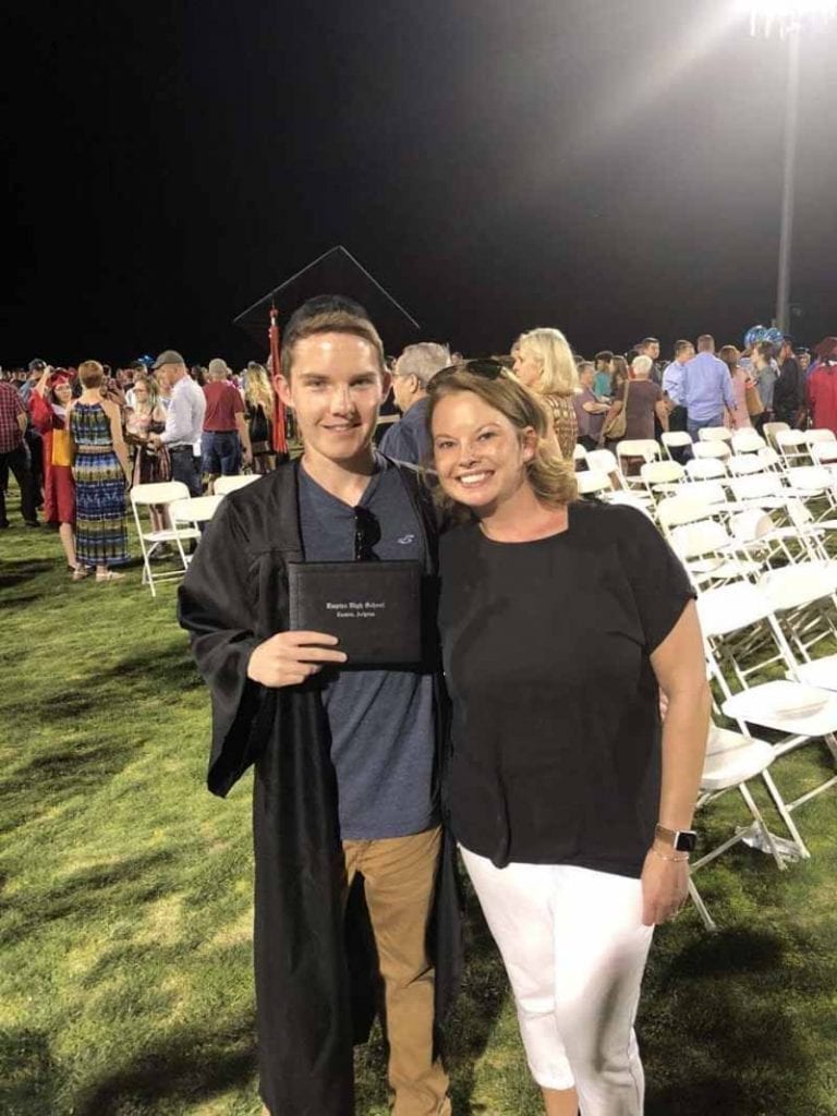 my son and I at graduation