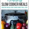 ipad with cover of Healthy Slow Cooker Meals