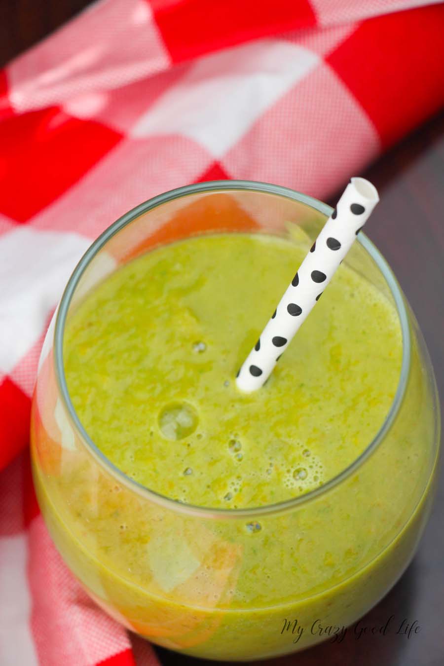 Pineapple Kale Smoothie Keto Smoothie My Crazy Good Life