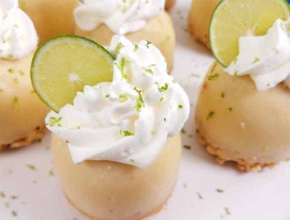 healthy key lime custard bites