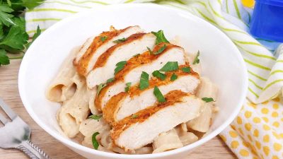 Cajun Chicken Alfredo | Healthy Alfredo Sauce Recipe : My Crazy Good Life