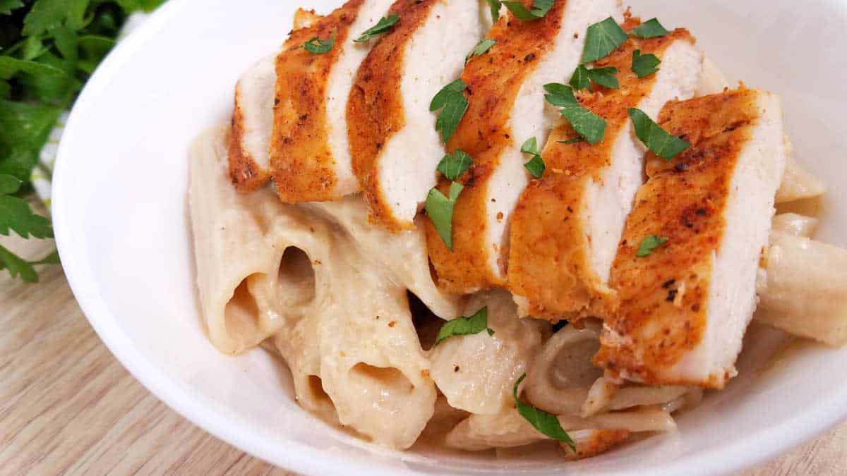 Healthy Cajun Chicken Alfredo