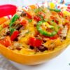 These spaghetti squash taco boats are perfect for meal prep lunches! Spaghetti squash bowls are a popular healthy meal idea, and you can add extra veggies to these if you need to, but they're already #veggiesmost! Spaghetti squash recipes are my favorite healthy dinner ideas right now, and this healthy taco bowl is one your entire family will love! Instant Pot Spaghetti Squash | Slow Cooker Spaghetti Squash | Spaghetti Squash Taco Bowl | Bakes Spaghetti Squash Taco Boat | Tex Mex Spaghetti Squash #21dayfix #beachbody #2bmindset #instantpot #slowcooker #crockpot #healthydinner #weightloss
