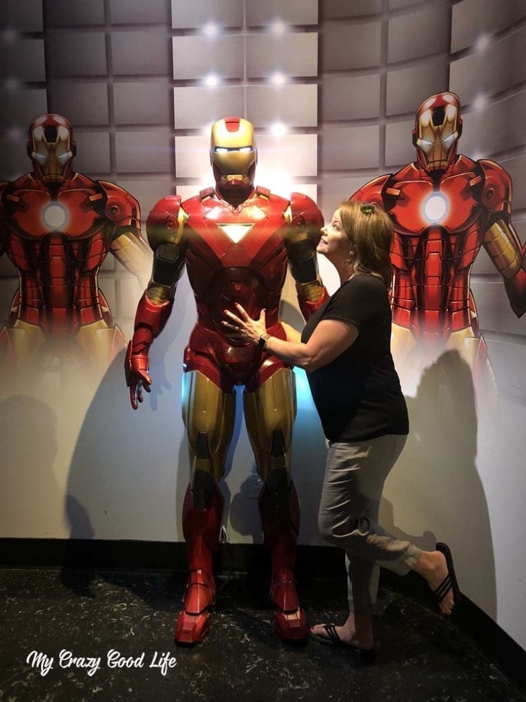 Iron Man and me, just hanging. 