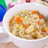 This healthy and easy Chicken Pot Pie soup is easy to whip up in your Instant Pot, slow cooker, or on the stove! This pressure cooker or crockpot soup is the easiest chicken pot pie recipe you'll make! 21 Day Fix Soup | 21 Day Fix Chicken Pot Pie | 2B Mindset Lunch Recipe #21dayfix #healthy #2bmindset