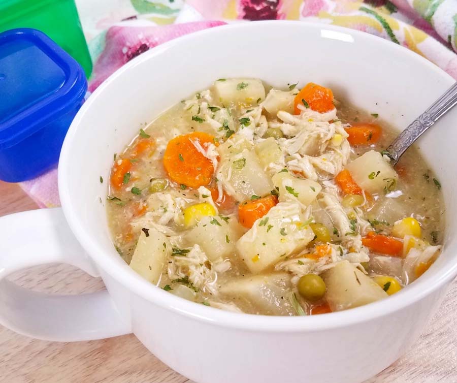 Healthy Chicken Pot Pie Soup | Instant Pot | Slow Cooker | Stove Top