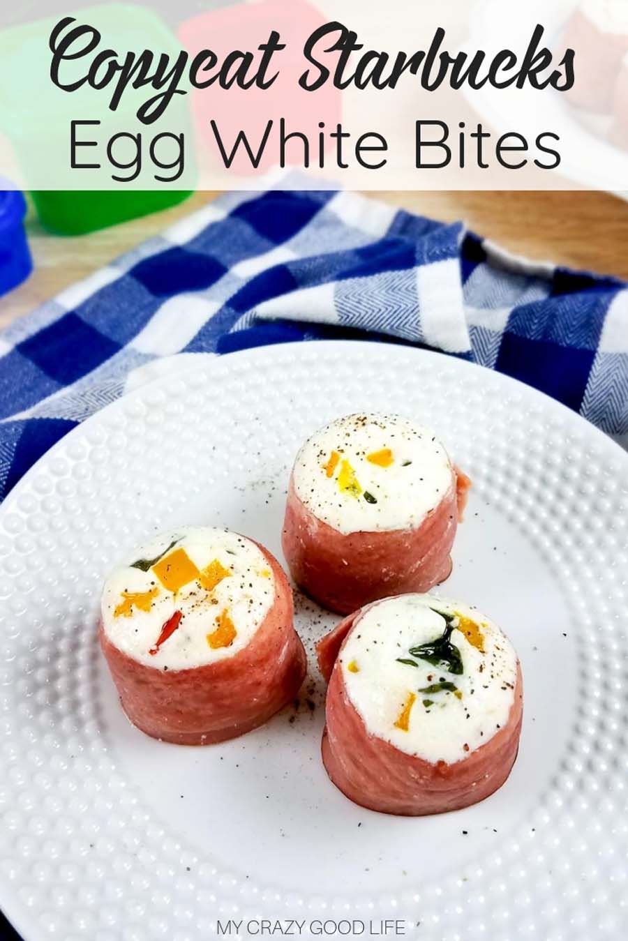 This healthy copycat Starbucks Egg White Bites Recipe is wrapped in bacon and so delicious as an on the go snack! These Tomato Basil Egg White Bites are a great healthy breakfast recipe and can be made in the Instant Pot or in the oven. Copycat Sous Vide Egg Bites | Tomato Basil and Bacon Egg Bites | 21 Day Fix Breakfast #starbucks #eggbites #eggwhitebites #copycat #instantpot #pressurecooker #breakfast #21dayfix #weightwatchers #healthy #2bmindset #sousvide