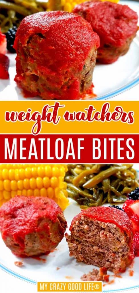 Weight Watchers Meatloaf Bites pin