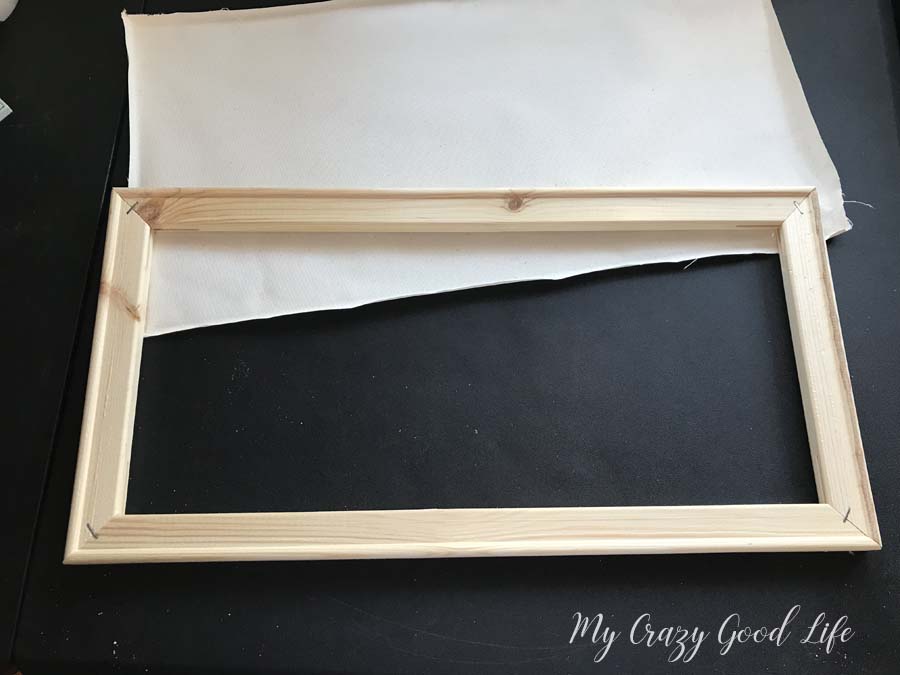 How to Make A Reverse Canvas Sign with a Faux Stained Frame