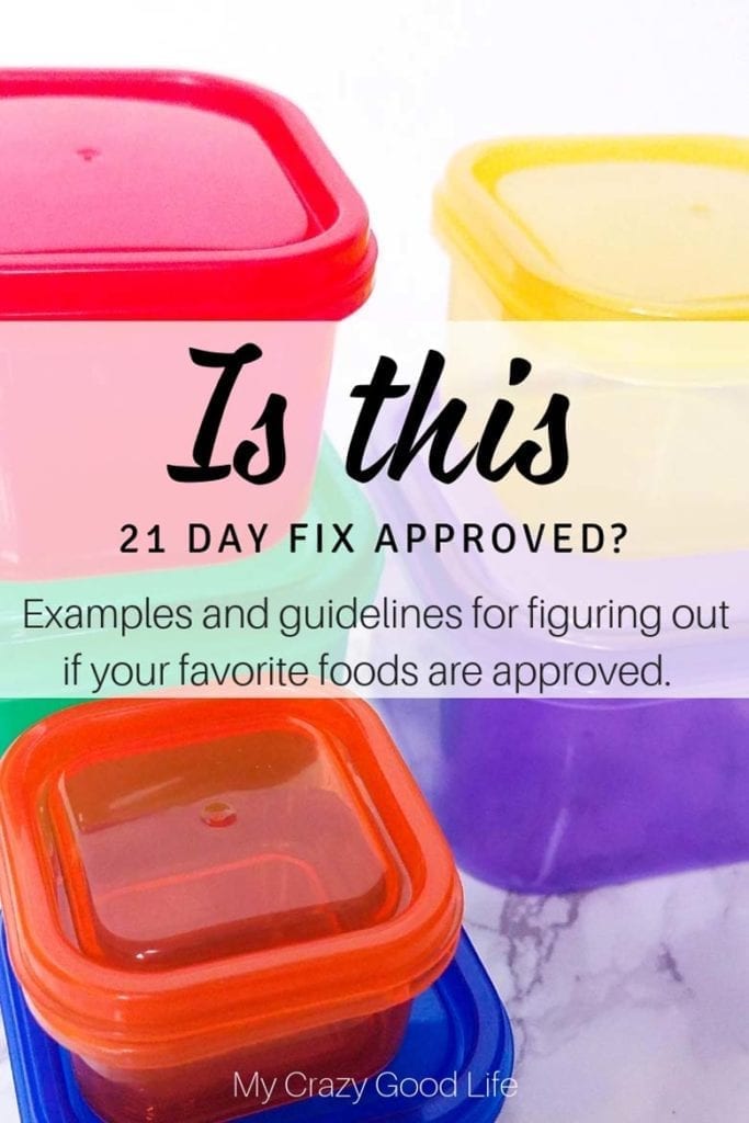 21 Day Fix Container Guide