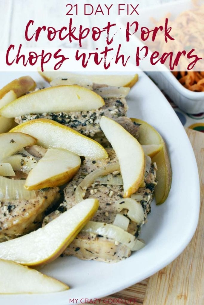 Easy Crockpot Pork Chops with Pears My Crazy Good Life