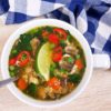 This Easy Egg Drop Soup with Chicken can be made in the Instant Pot, Slow Cooker, or on the Stove! This healthy egg drop soup recipe is a homemade soup that's similar to your favorite Chinese takeout soup! Homemade Egg Drop Soup | Homemade Chinese Soup | Instant Pot Egg Drop Soup | Crockpot Egg Drop Soup | 21 Day Fix Egg Drop Soup #chinese #soup #21dayfix #portionfix