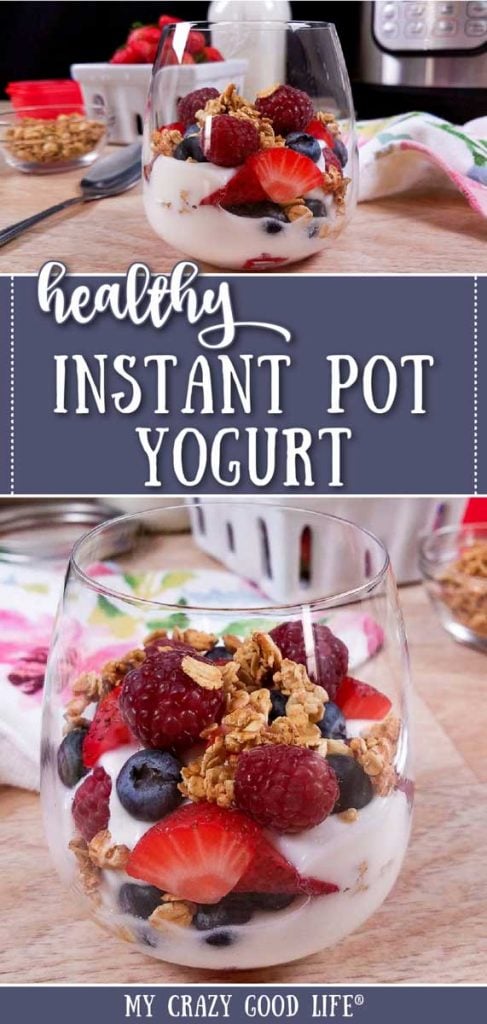 pin of healthy instant pot yogurt