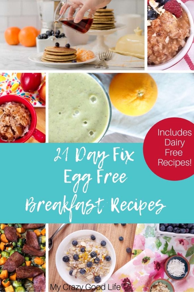 These 21 Day Fix Egg Free Breakfasts are perfect for those of you who have an egg allergy or just don't like them! Protein but no egg breakfasts are hard to come by, but I've pulled together a list of healthy breakfasts for you that have no eggs! No Egg Breakfast Recipes | High Protein Breakfast | Healthy No Egg breakfast | Healthy Egg Free Breakfast