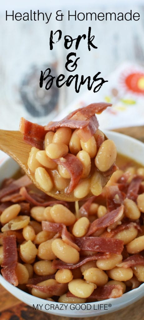 These homemade pork and beans are the perfect summer side dish. They're healthier than traditional canned pork and beans, too! Turkey bacon and honey are the magic ingredients in this delicious backyard BBQ recipe.