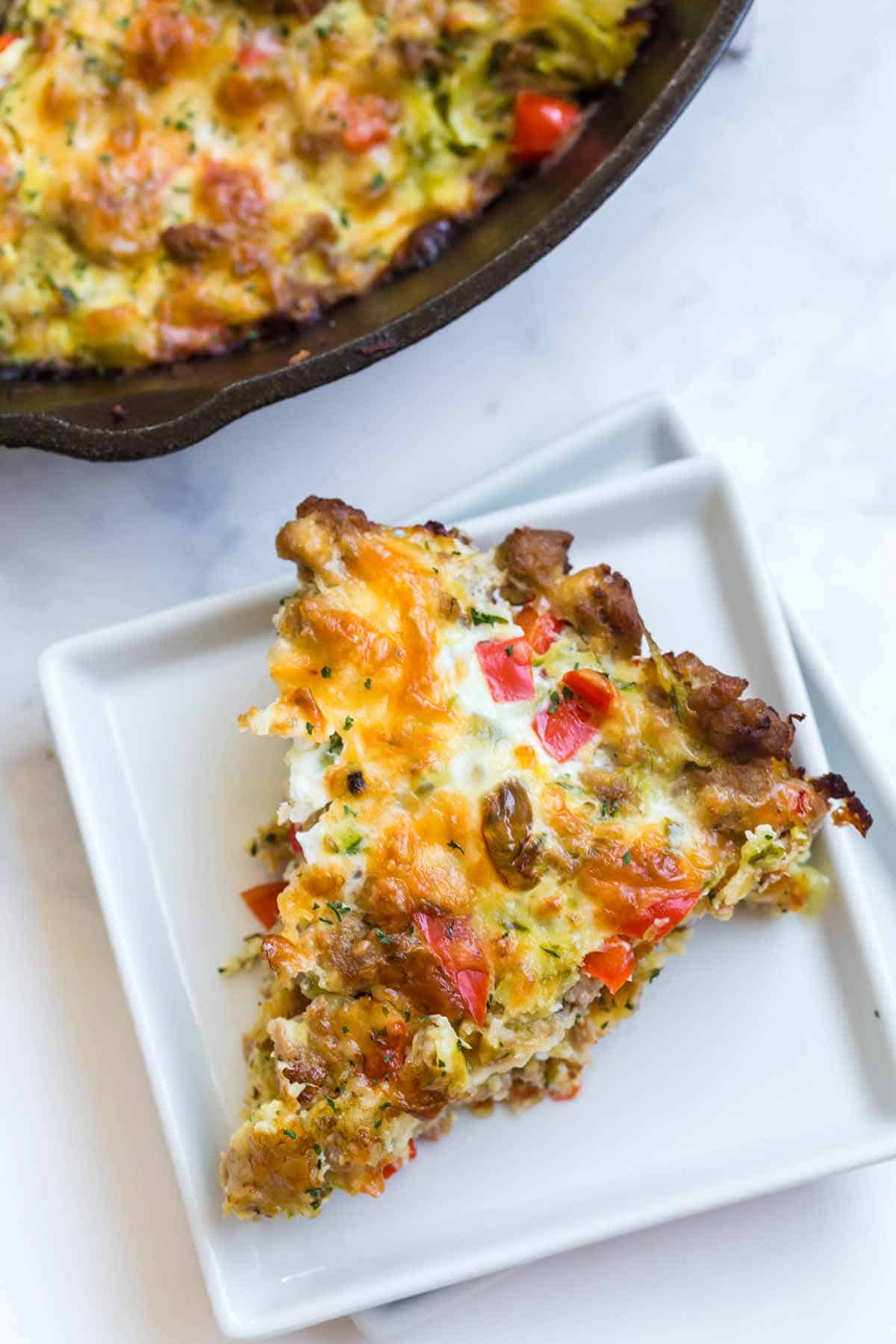 Zucchini Breakfast Casserole with Sausage & Egg My Crazy Good Life