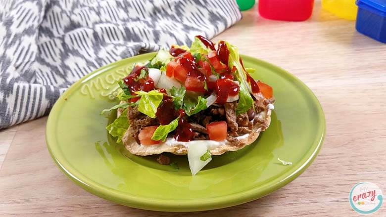 These Carne Asada Tostadas are a delicious lunch that can easily be made with meal prepped or leftover Carne Asada! An easy meal prep lunch recipe, these healthy tostadas are a traditional Mexican recipe that is family-friendly.