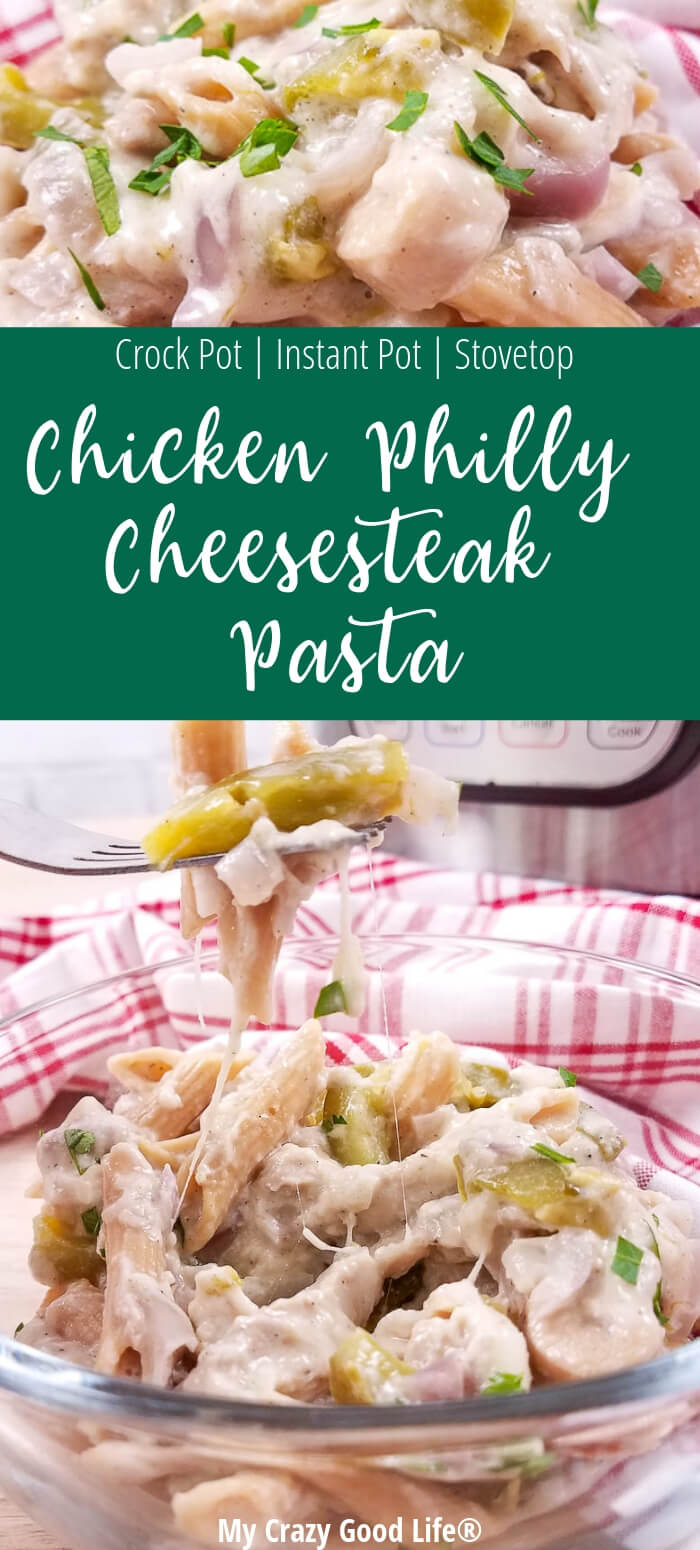 Healthy Chicken Philly Cheesesteak Pasta (VIDEO) | My ...