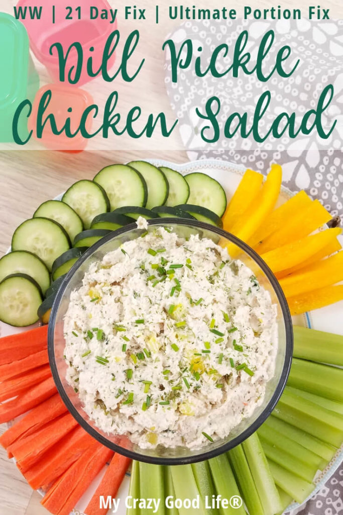 Healthy Dill Pickle Chicken Salad (VIDEO) My Crazy Good Life