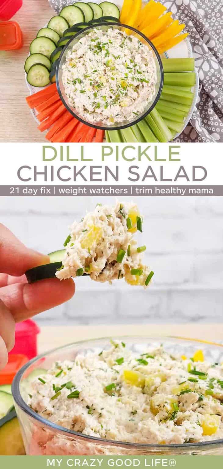 Healthy Dill Pickle Chicken Salad My Crazy Good Life