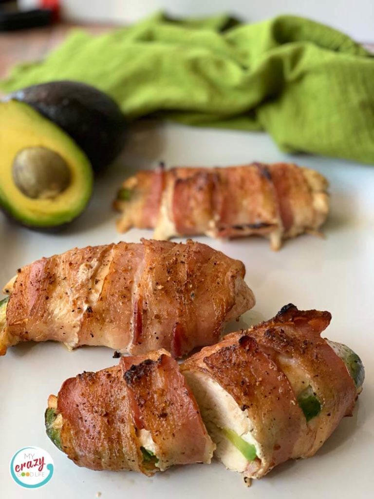 finished chicken breast on white platter