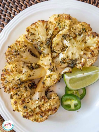 Cauliflower Steaks with Chimichurri Sauce : My Crazy Good Life