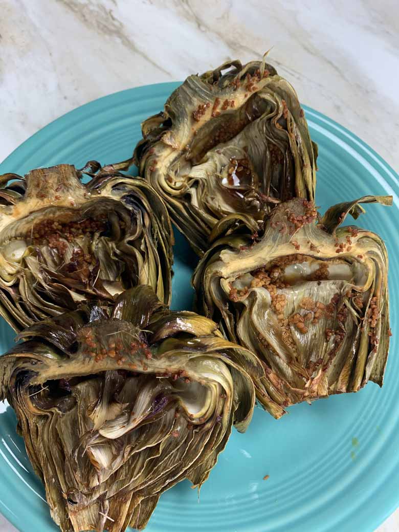 real roasted artichokes