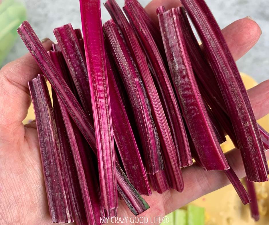 photo of beet stems