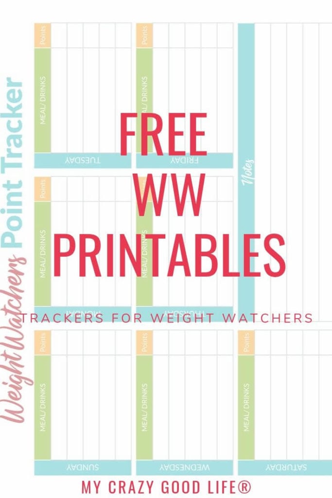 Weight Watchers Point Charts Printable