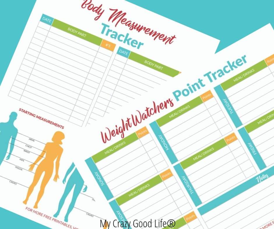 Free Weight Watchers Printables For Measurements & Points My Crazy