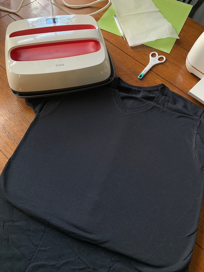 Shirt is flat, ironed, and ready to be pressed! 