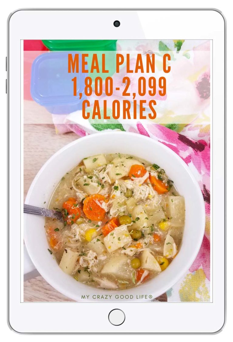 Container Based Portion Control Meal Plan C
