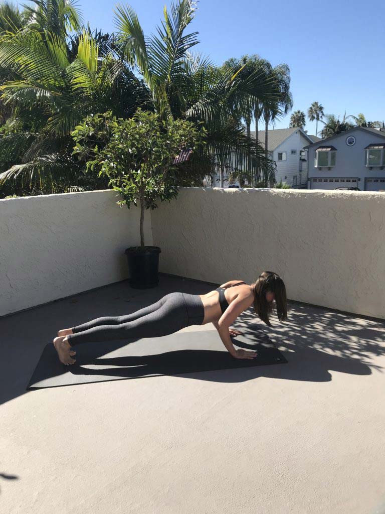 lower to chaturanga