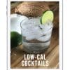 ipad with cover of Low Cal Cocktails