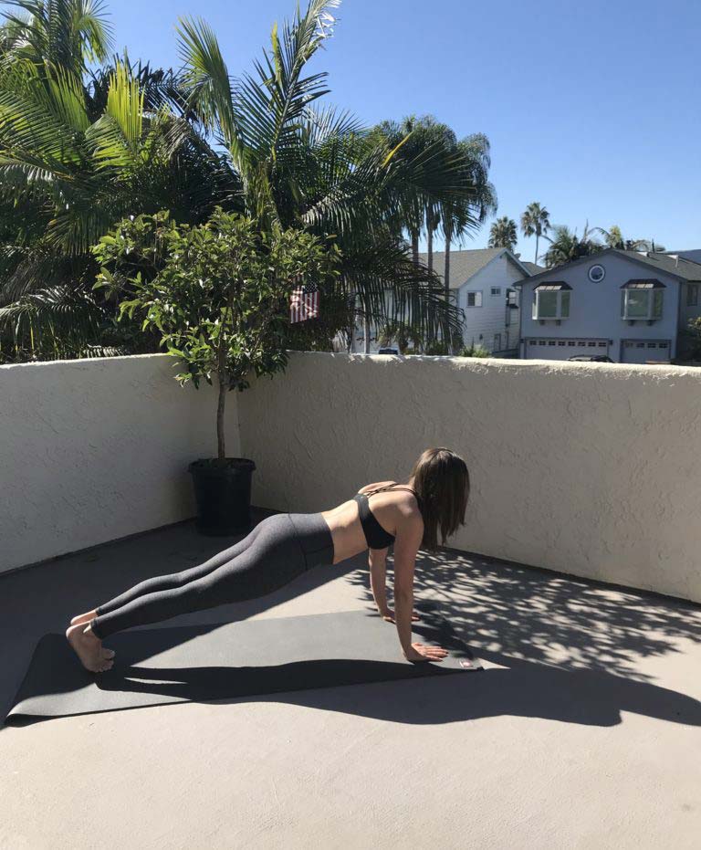 plank pose