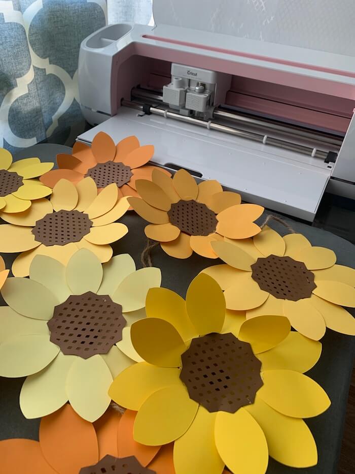 Sunflower Cricut Explore Air 2 - Layered SVG Cut File - Download Free