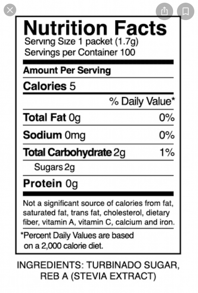 What to look for in stevia the bad stuff, sugar included in ingredients