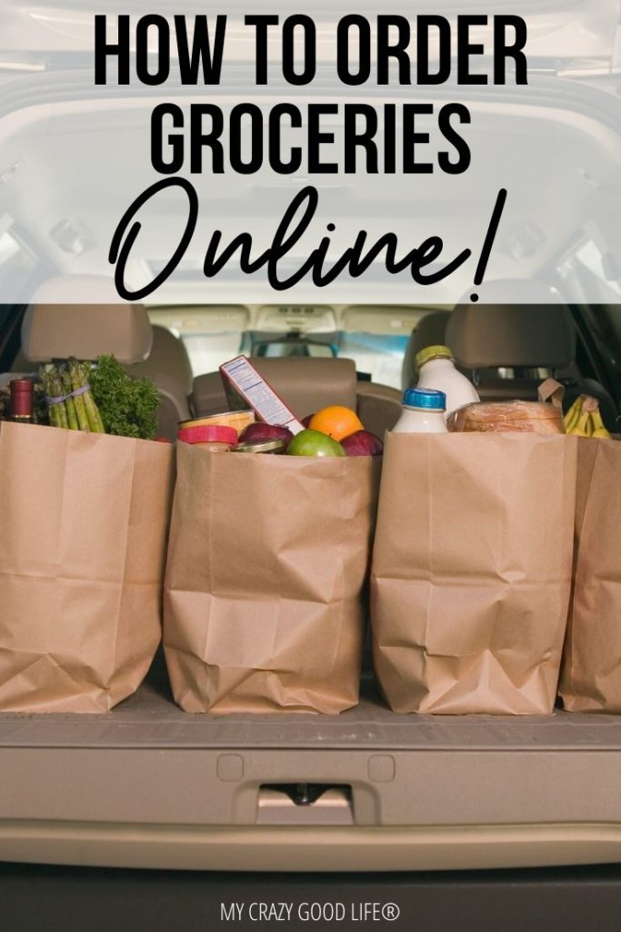 Pin for how to order groceries online. 