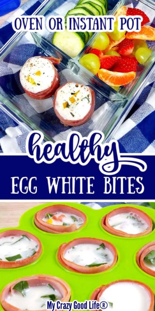 collage image of eggbites with text for pinterest