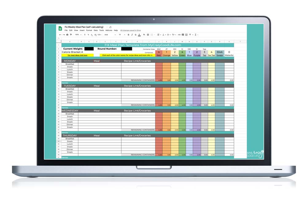 meal-prep-template-excel-collection