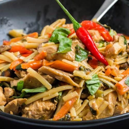 Healthy Drunken Noodles Recipe : My Crazy Good Life