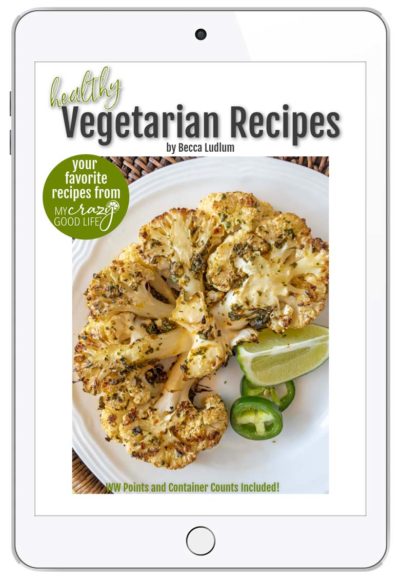 vegetarian recipes cover on iPad